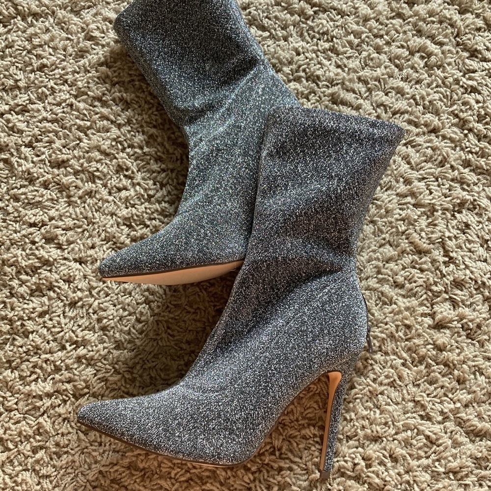 Lulus Sparkle Heeled Boots